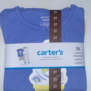 Carter's Purple Ice Cream Pajama Set - 4 Piece